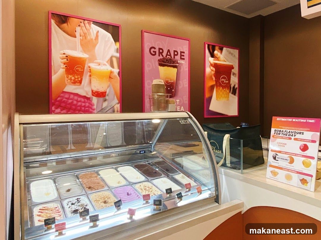 Ice Cream and Boba Shop Display