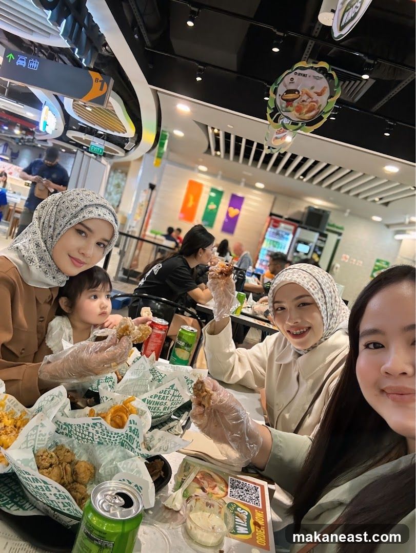 People Eating Chicken Wings