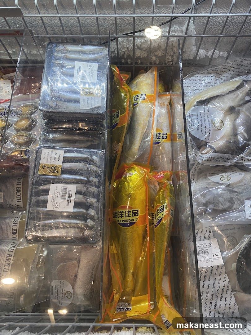 Frozen Seafood Display