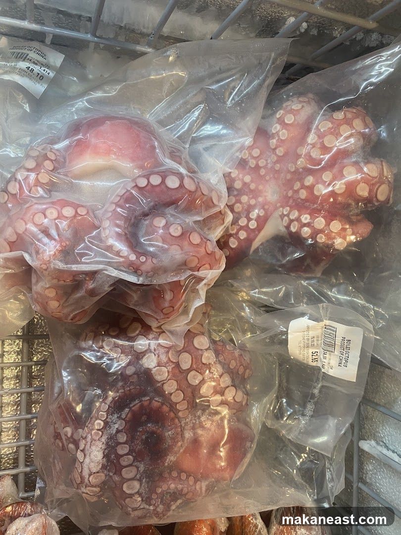 Frozen Boiled Octopus