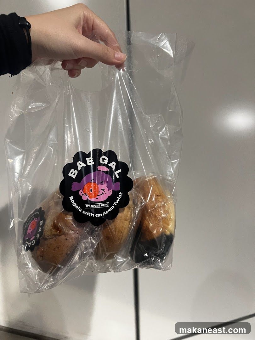 Bagels in a plastic bag