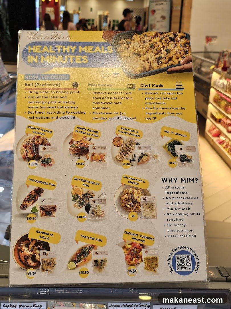 Healthy Meals in Minutes Menu
