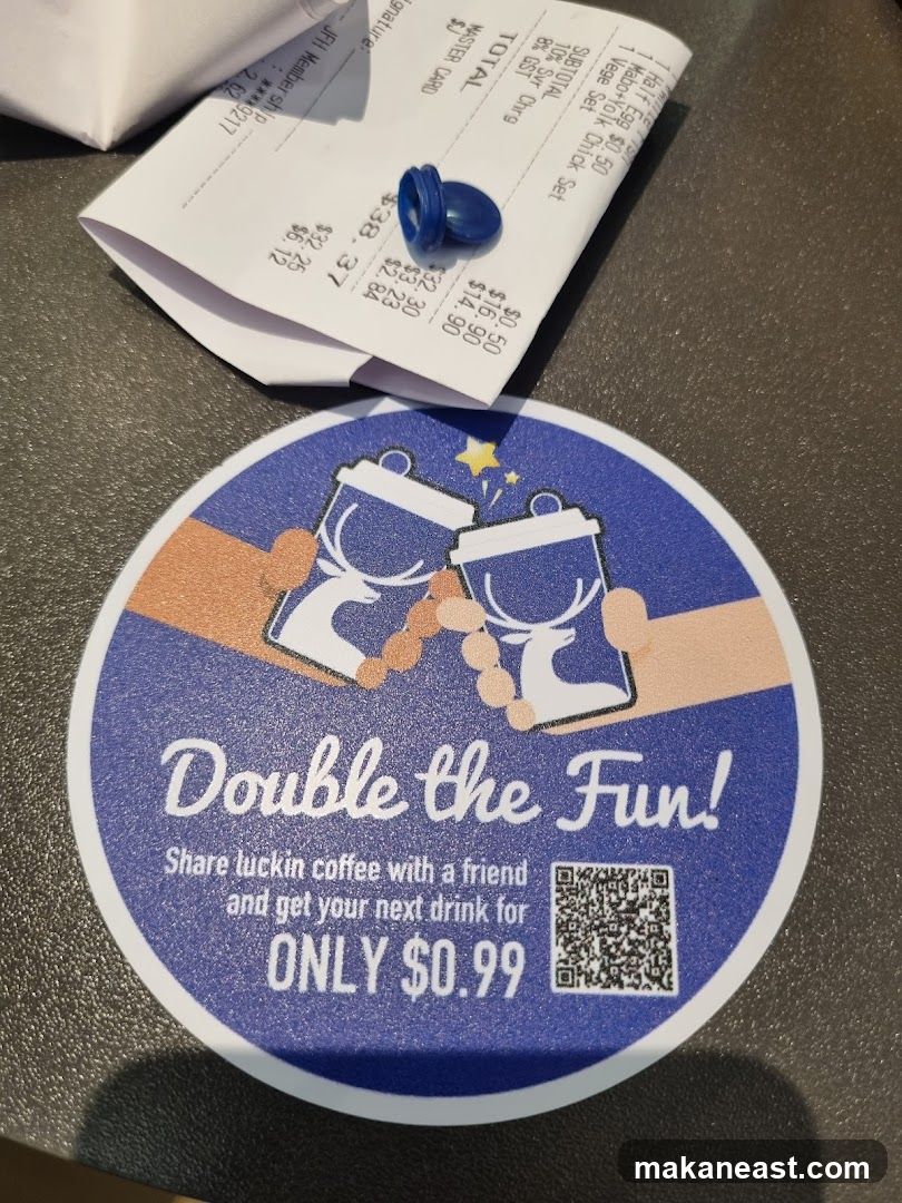 Promotional Coaster and Receipt