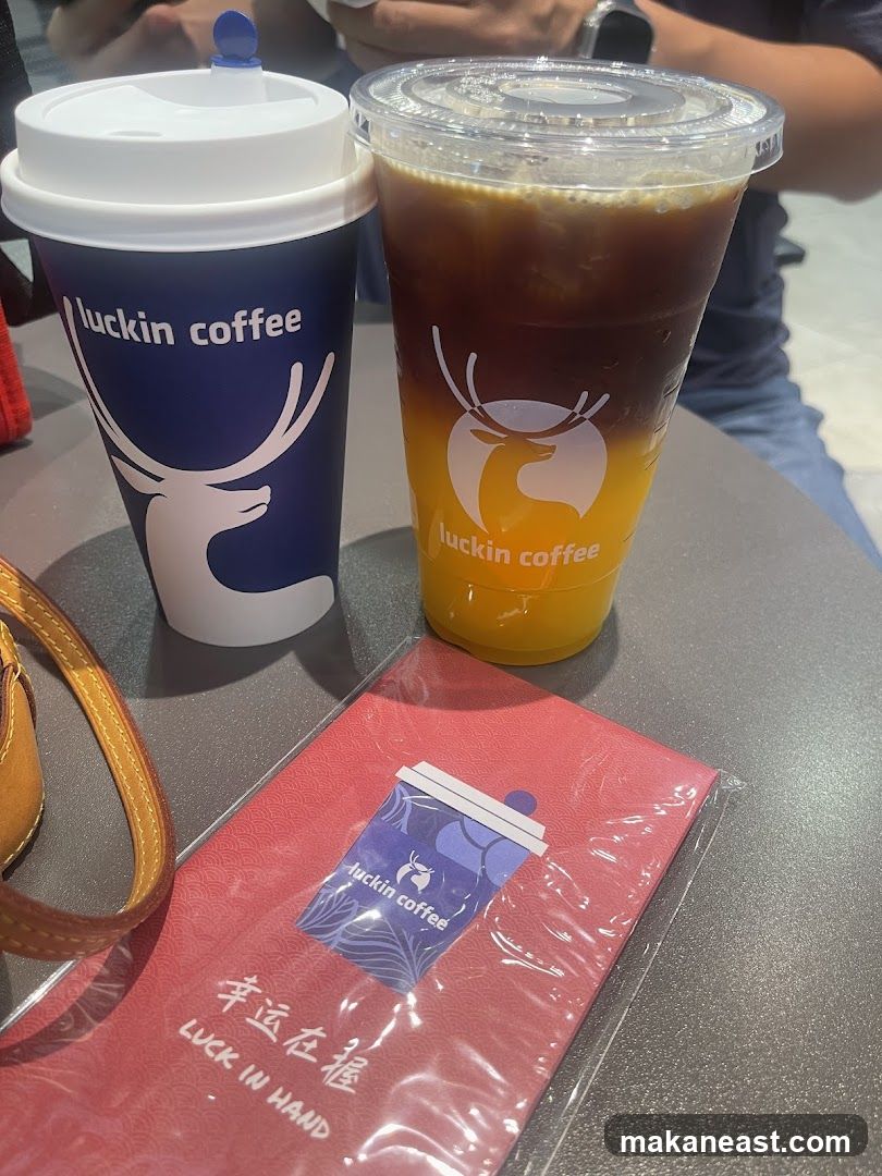 Luckin Coffee Drinks and Merchandise