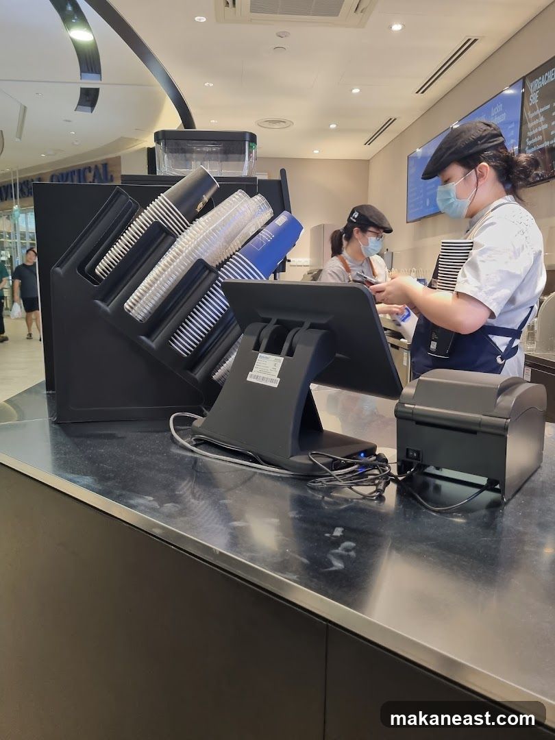 Baristas preparing orders
