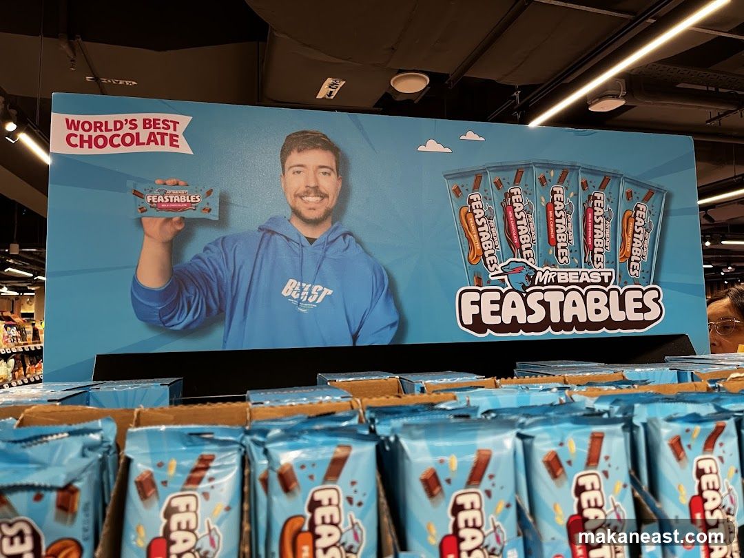 MrBeast Feastables Chocolate Display