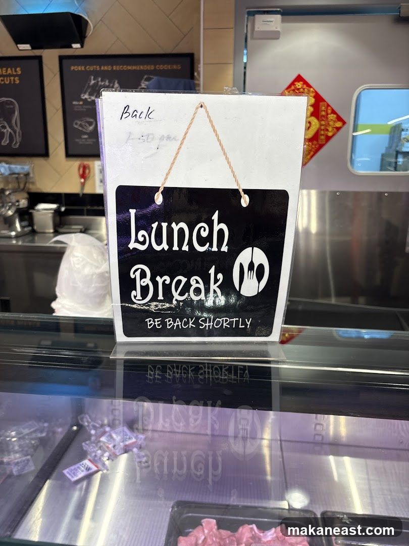 Lunch Break Sign