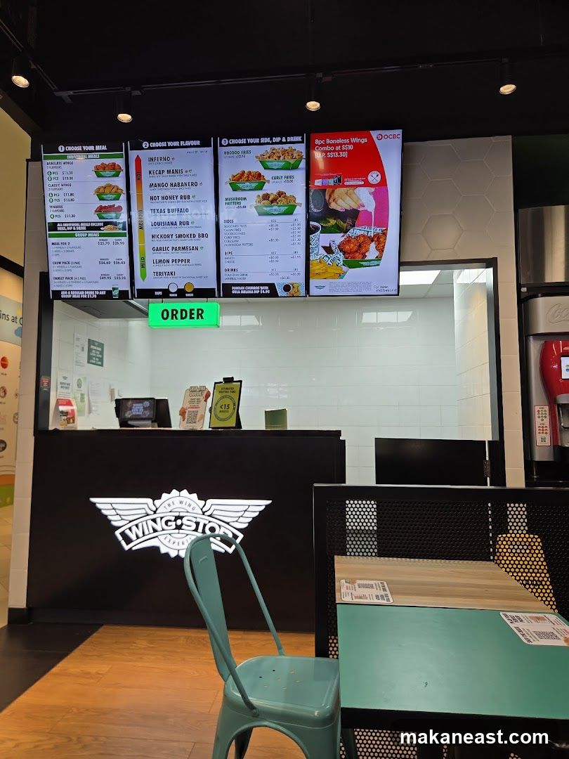 Wingstop Menu and Counter
