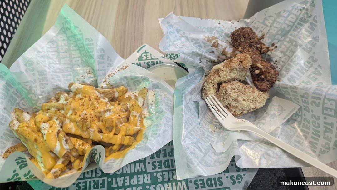 Cheese Fries and Wings