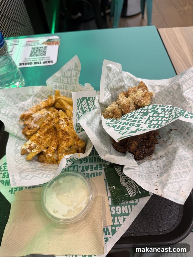 Chicken Wings and Fries