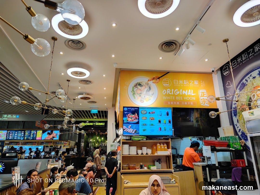 Restaurant Interior with Menu Display