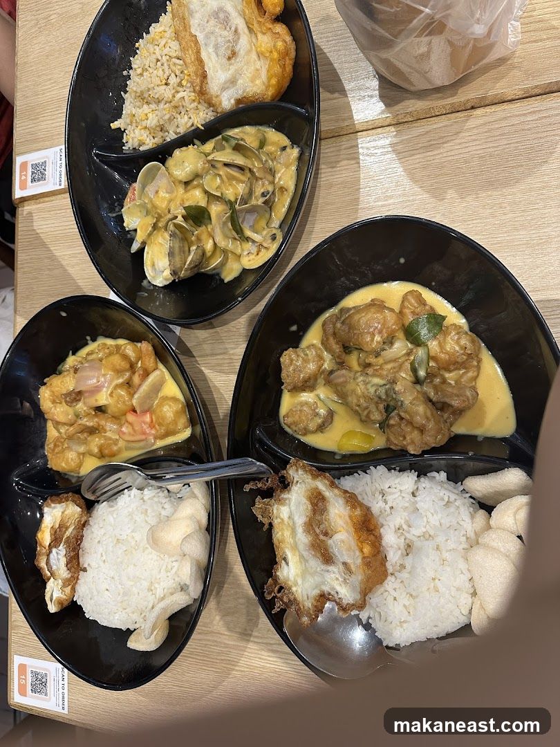 Three Meals with Rice and Curry