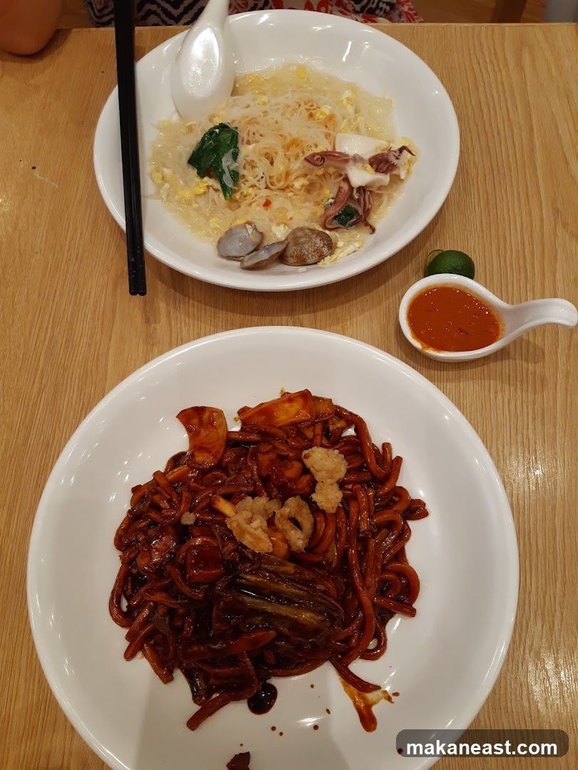 Two Plates of Noodles
