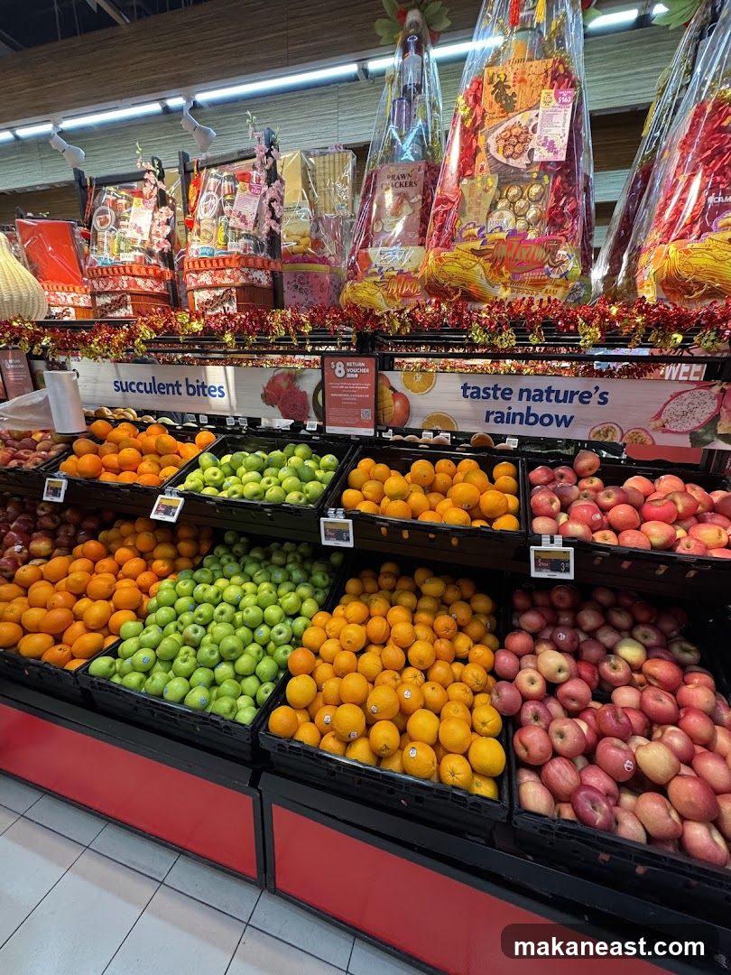 Fruit Display with Gift Baskets