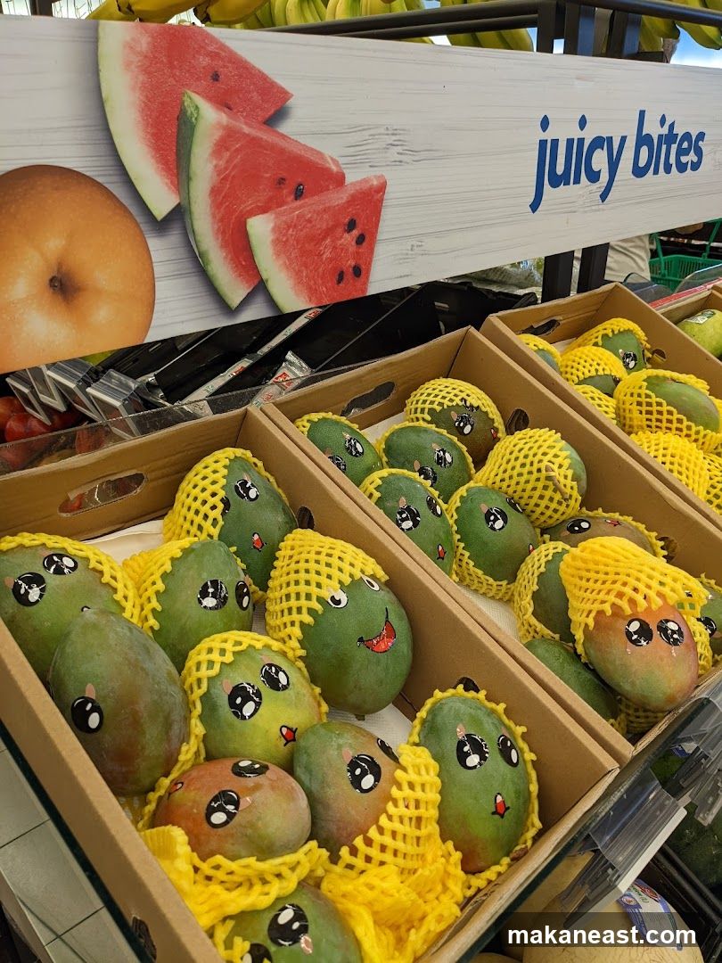 Fruit Display with Cute Faces