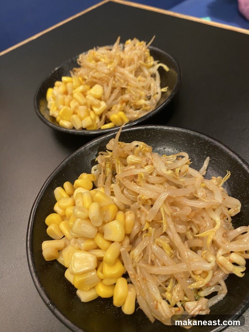 Corn and Bean Sprouts