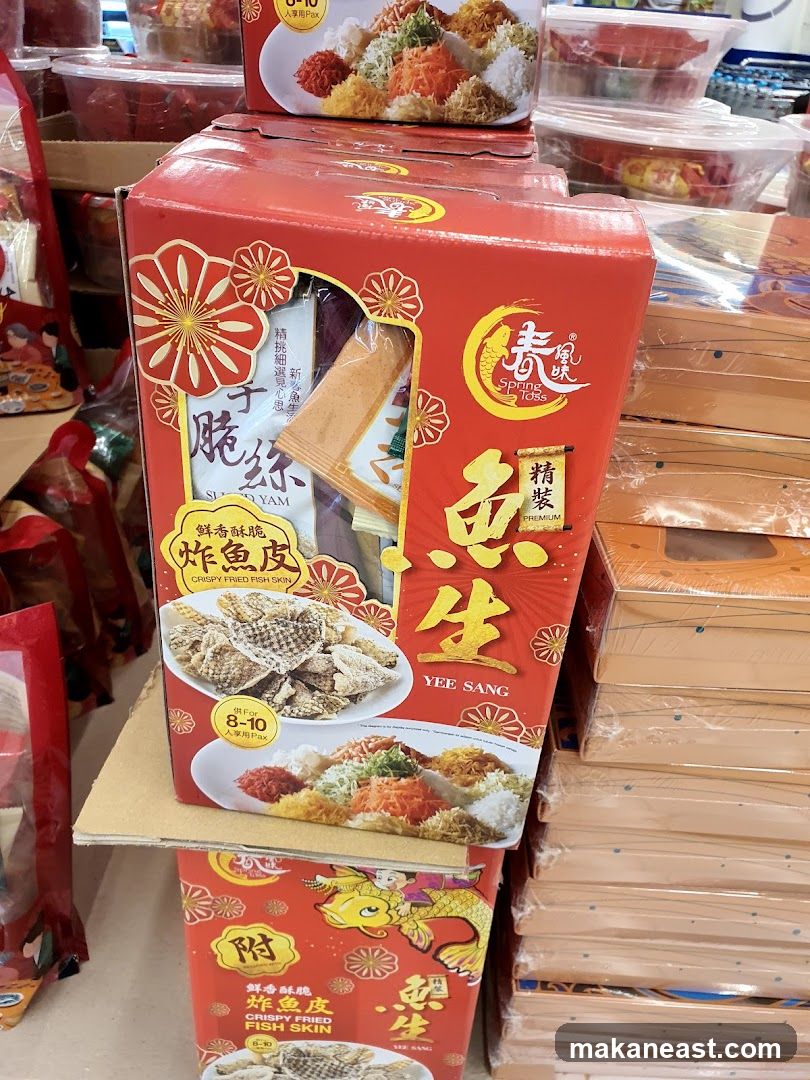 Yee Sang Crispy Fried Fish Skin Boxes