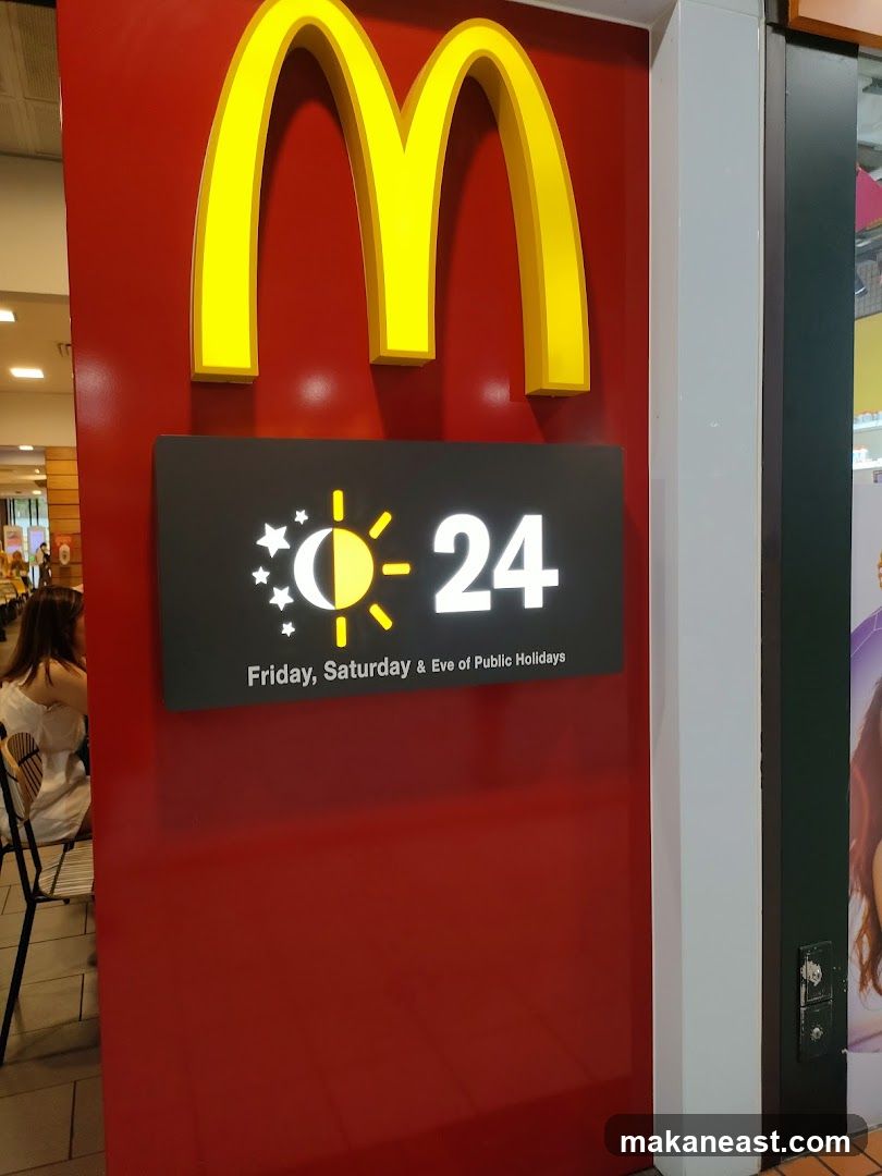 McDonald's 24 Hour Sign