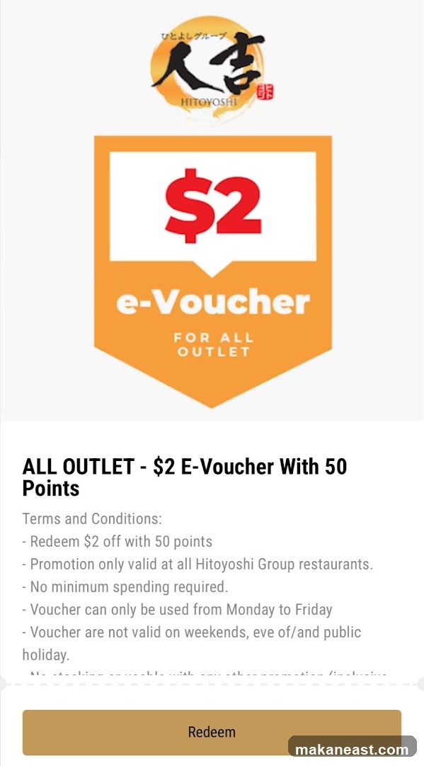 Hitoyoshi Group $2 E-Voucher