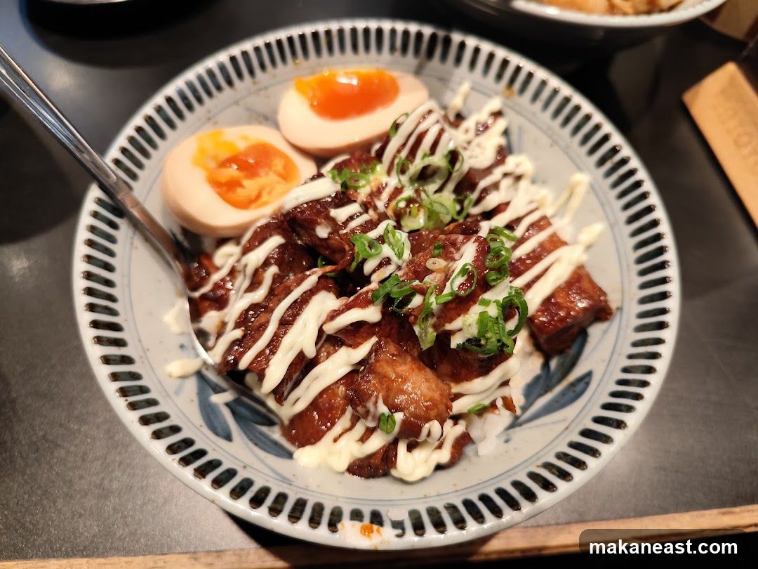 Donburi with Pork and Egg