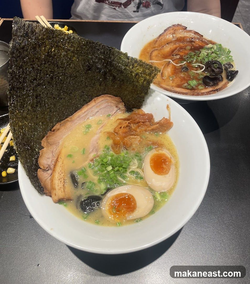 Two bowls of ramen