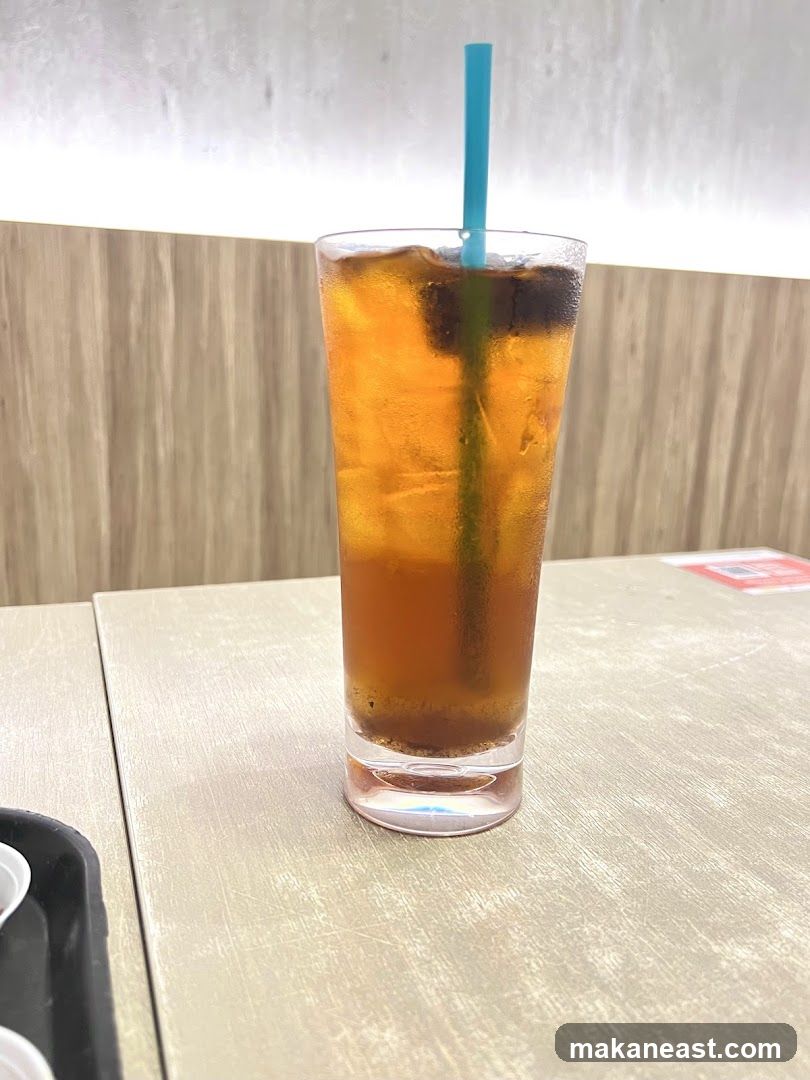 Iced Tea with Straw