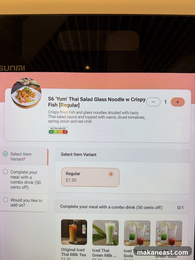 Thai Salad Glass Noodle with Crispy Fish