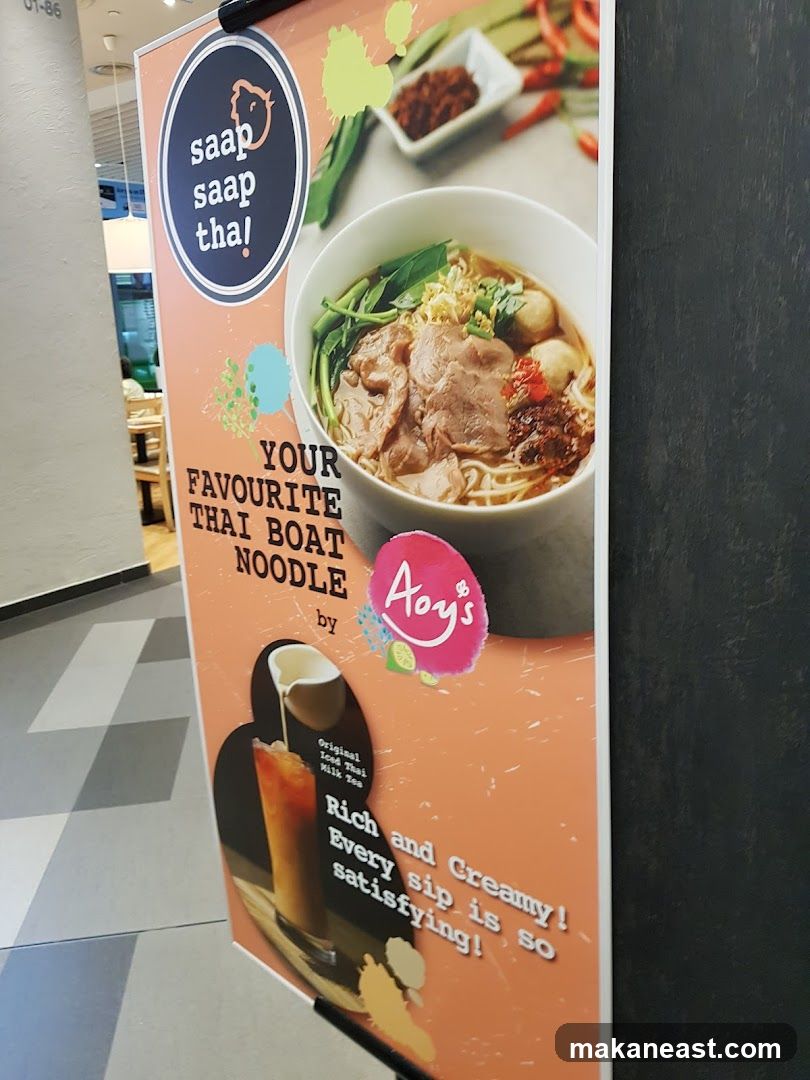 Thai Boat Noodle and Milk Tea Advertisement