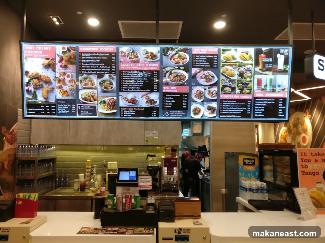 Thai Food Menu