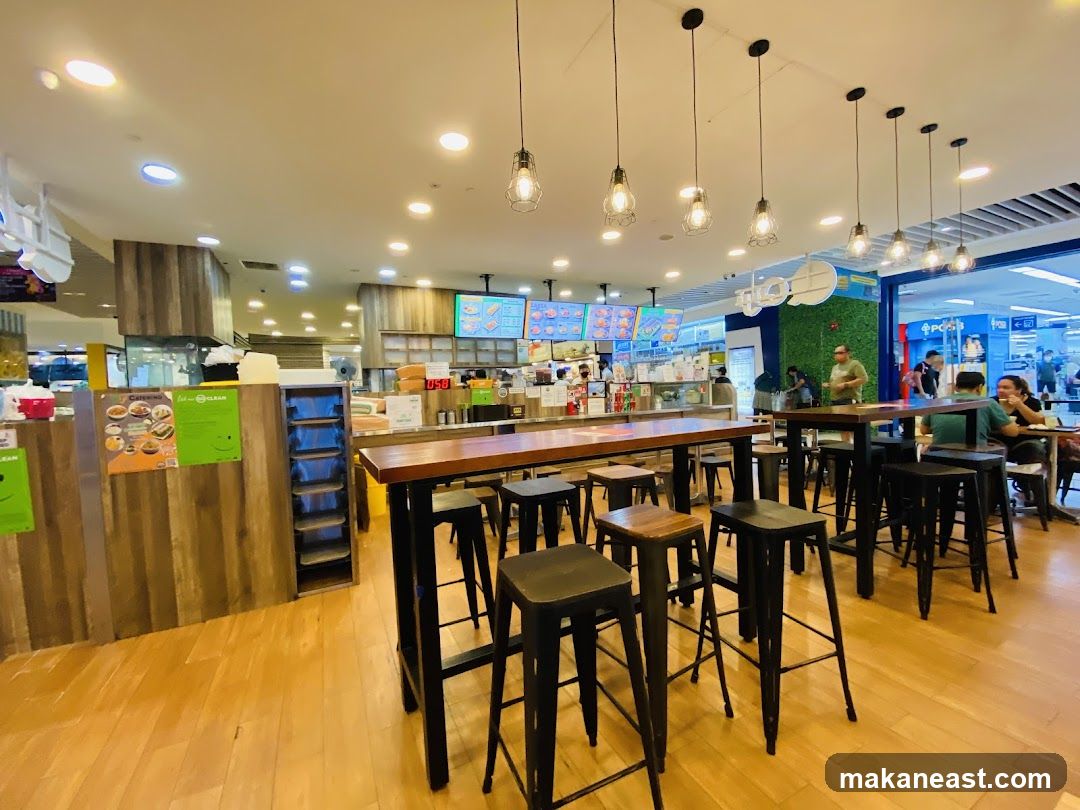 Restaurant Interior with Bar Seating