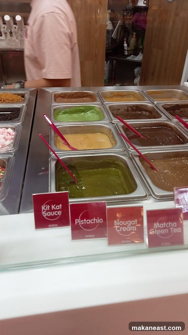 Dessert Toppings Display