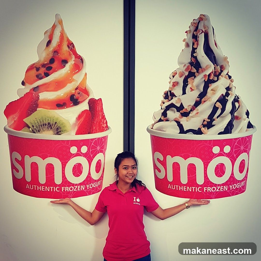 Frozen Yogurt Display