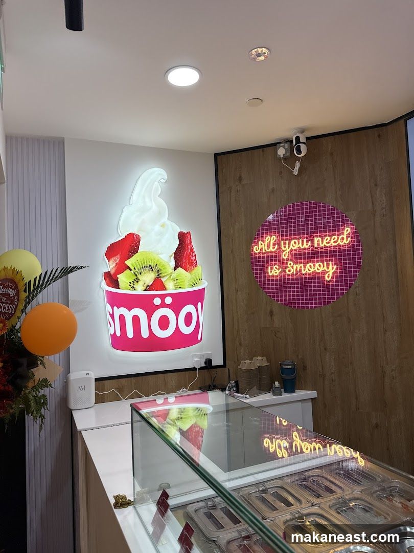Frozen Yogurt Shop Interior