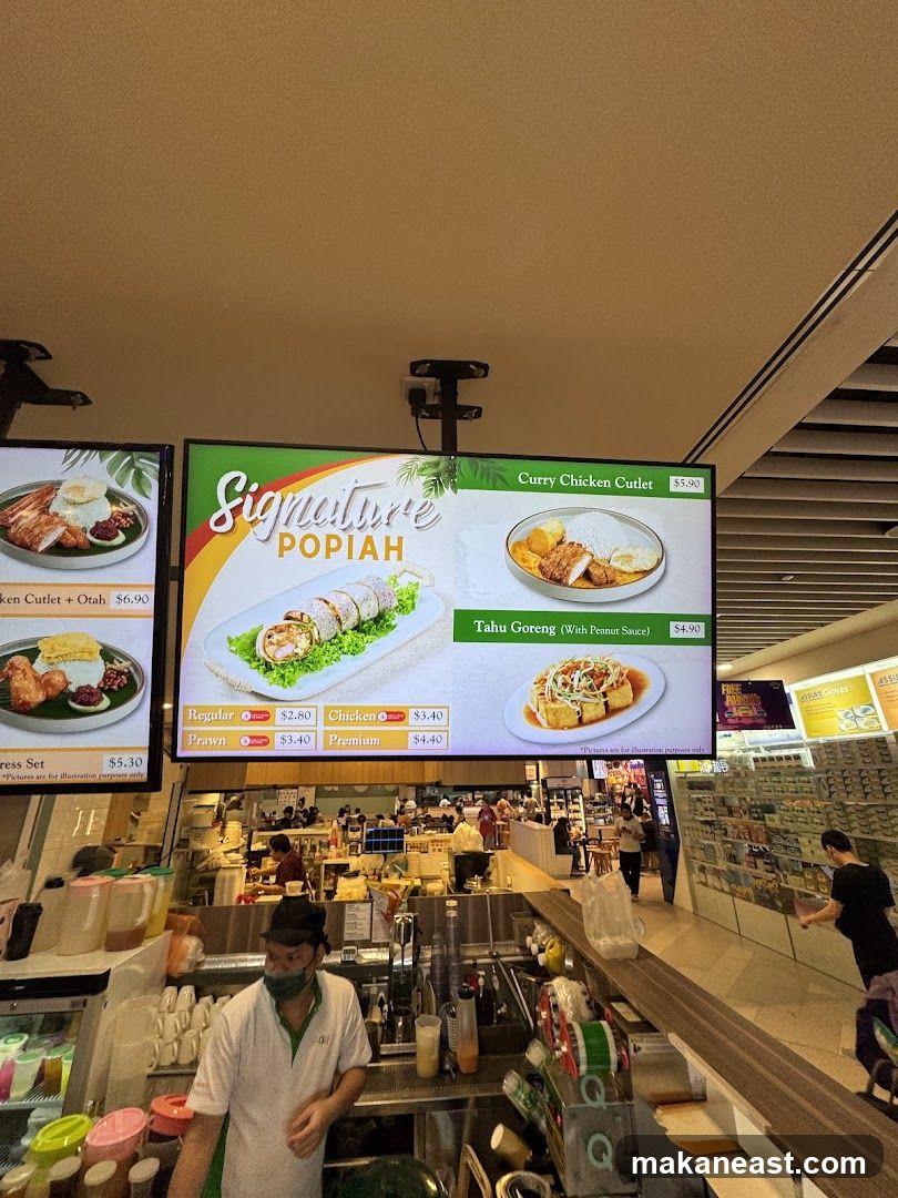 Signature POPIAH Menu