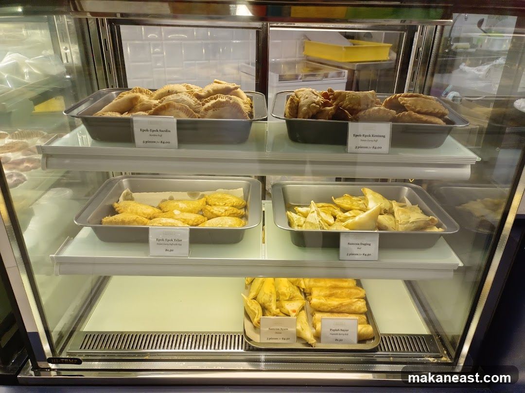Pastries in a Display Case