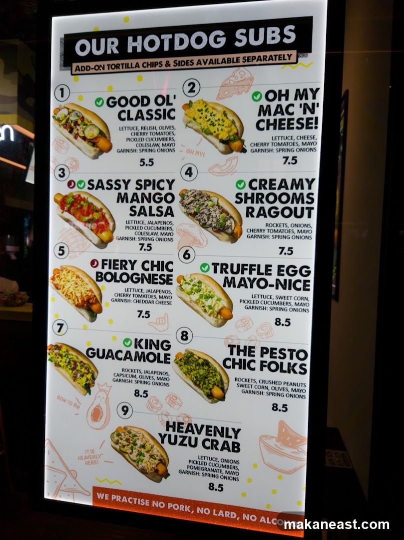 OUR HOTDOG SUBS