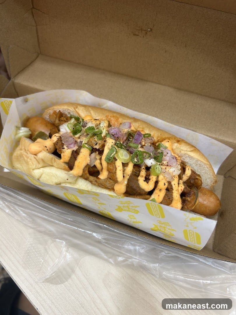 Hot Dog with Toppings