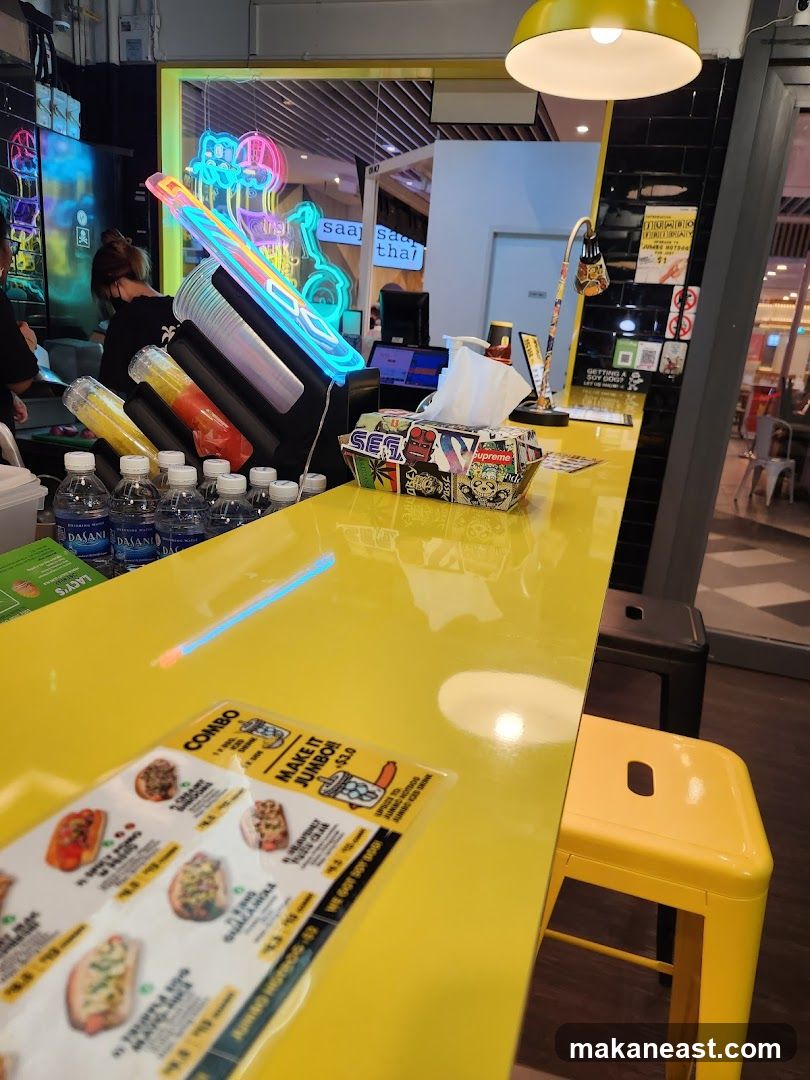 Counter with Menu and Drinks