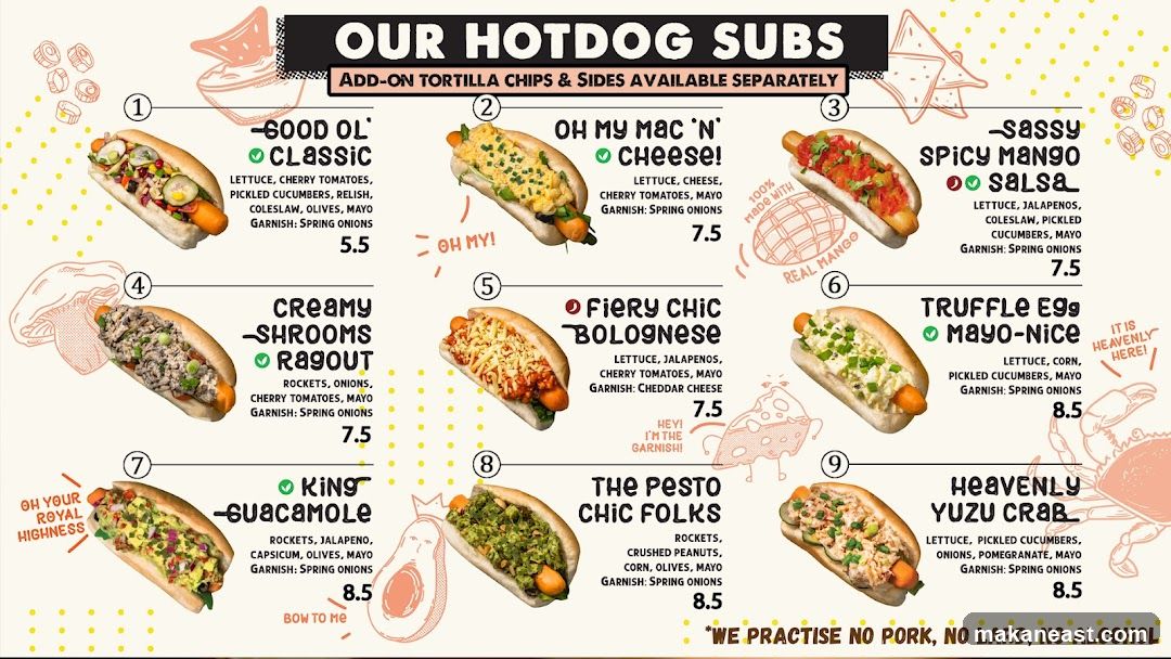 OUR HOTDOG SUBS