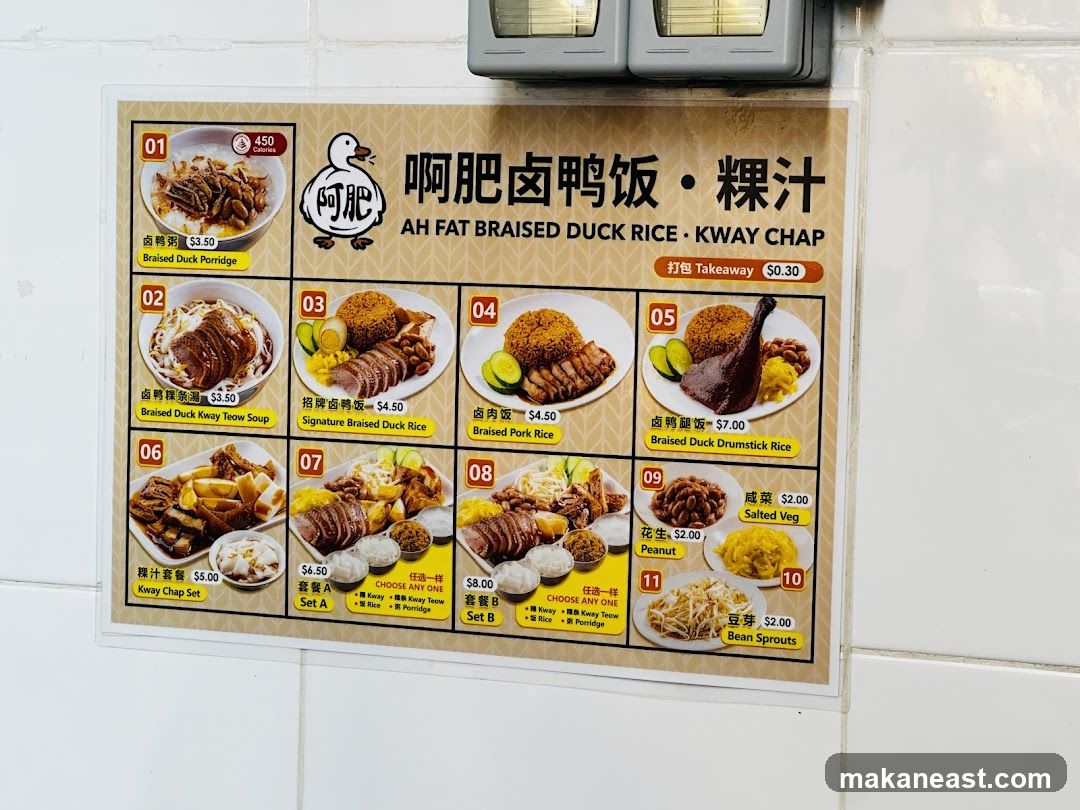 AH FAT BRAISED DUCK RICE KWAY CHAP