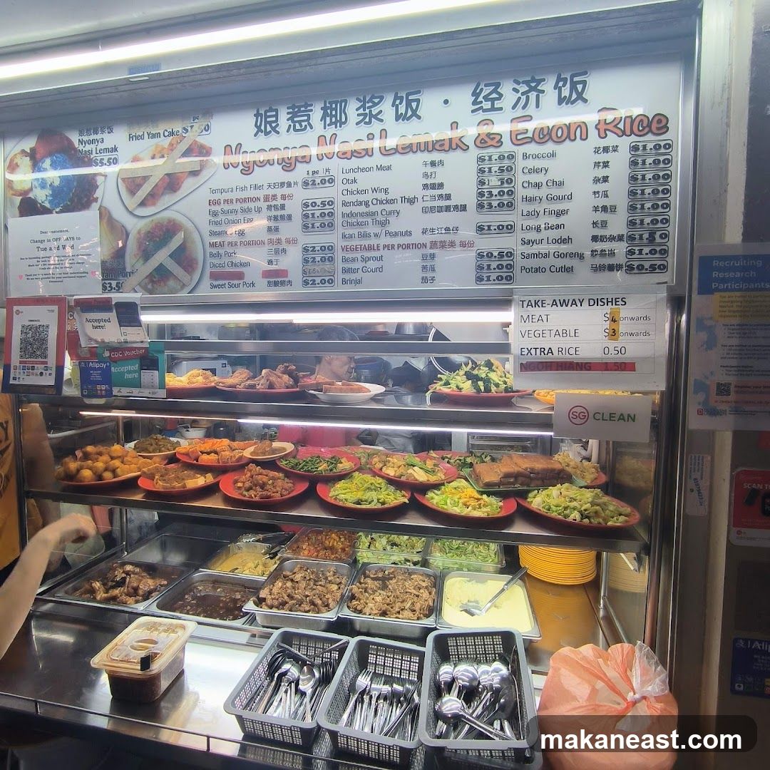 Nyonya Nasi Lemak & Econ Rice Menu