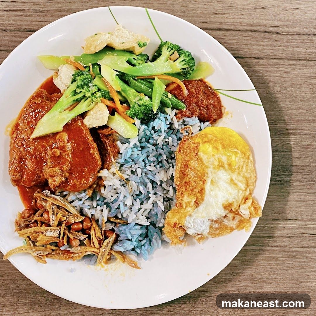 Nasi Kerabu Plate
