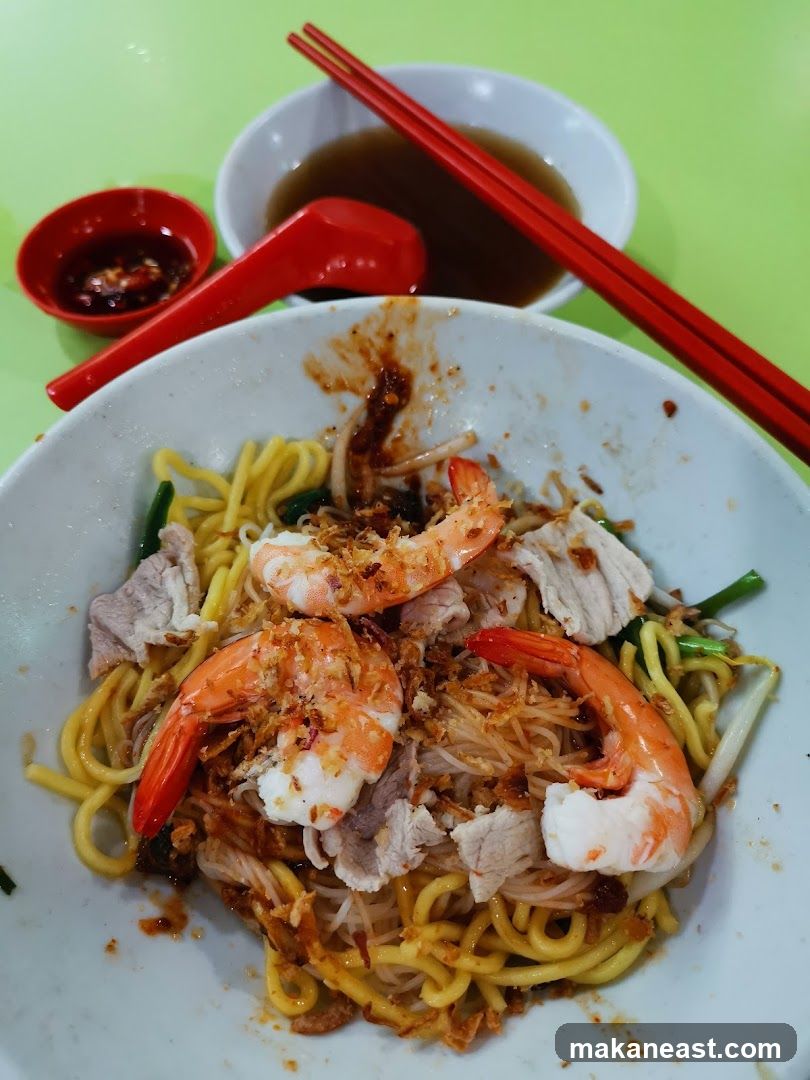 Noodles with Shrimp and Pork