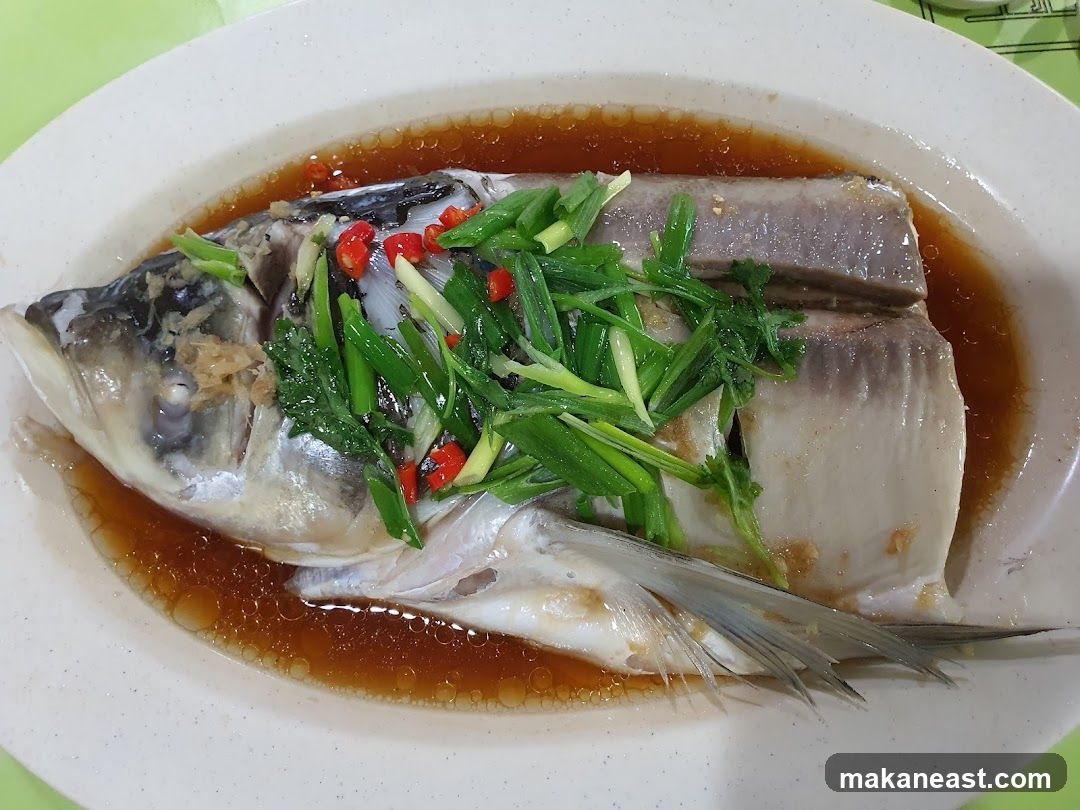 Steamed Fish with Ginger and Scallions