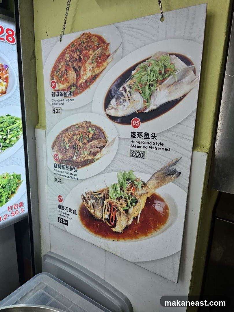 Fish Dishes Menu