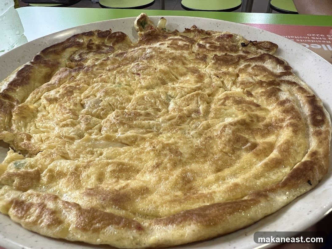 Omelette on a Plate