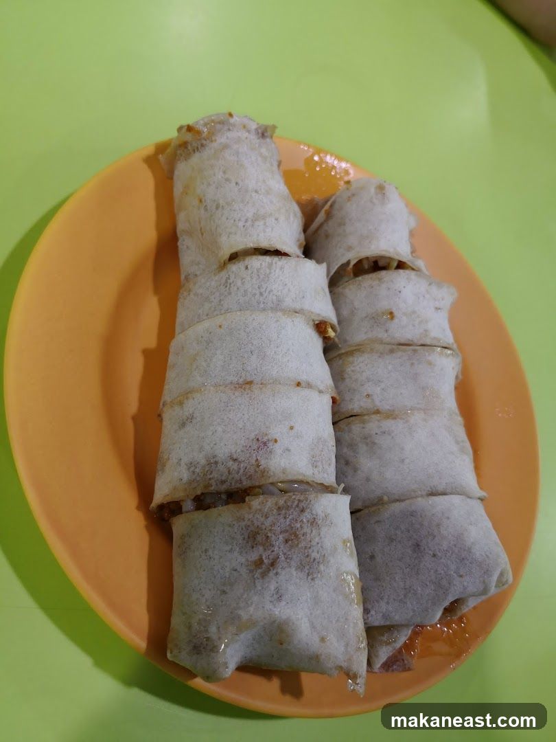 Spring Rolls on Plate