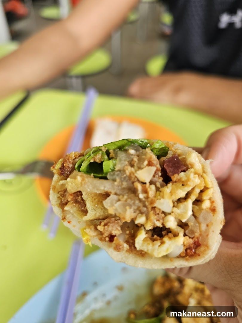 Close-up of a Spring Roll
