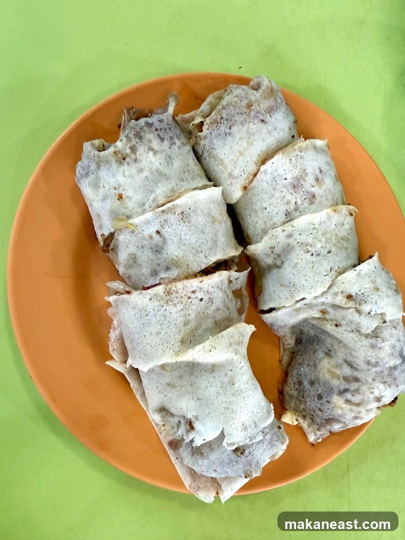 Spring Rolls on Plate