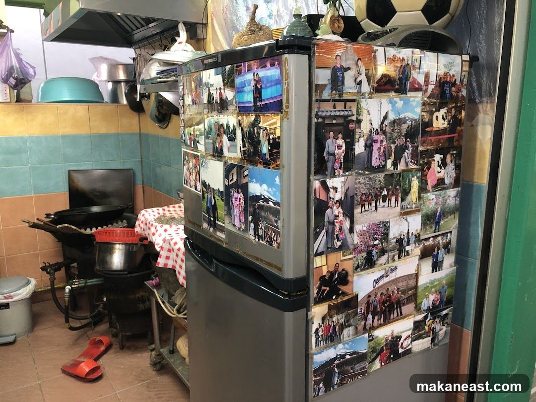 Refrigerator Covered in Photos
